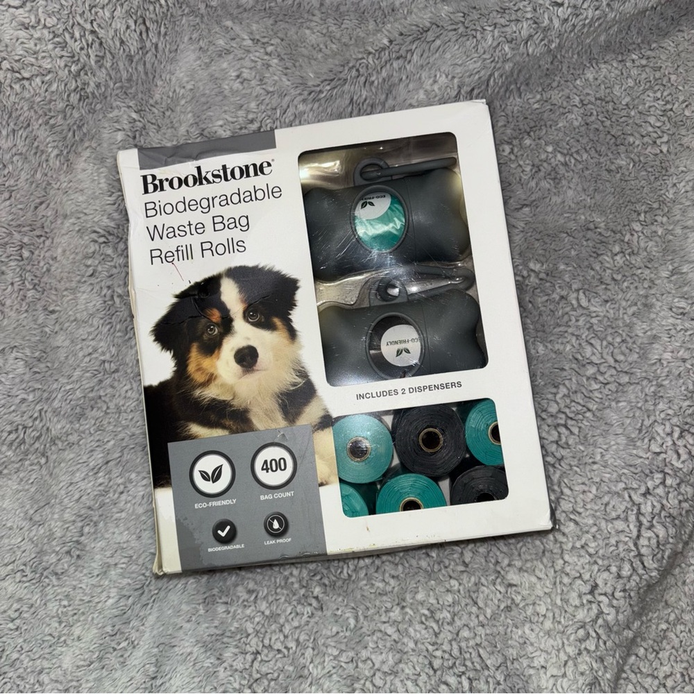 Brookstone Biodegradable Waste Bag Refill Rolls with Dispensers - NWT